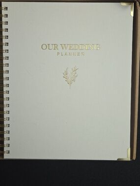 Our Wedding Planner Notebook - Cream Cover with Gold Foil Brand New !